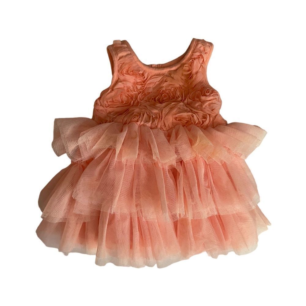 ❤️ The Children's Place Tutu Peach Dress Size 6-9 Months